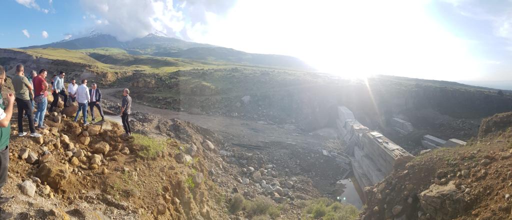 Aralık ilçesinde taşkın koruma tesisi çalışmaları sürüyor