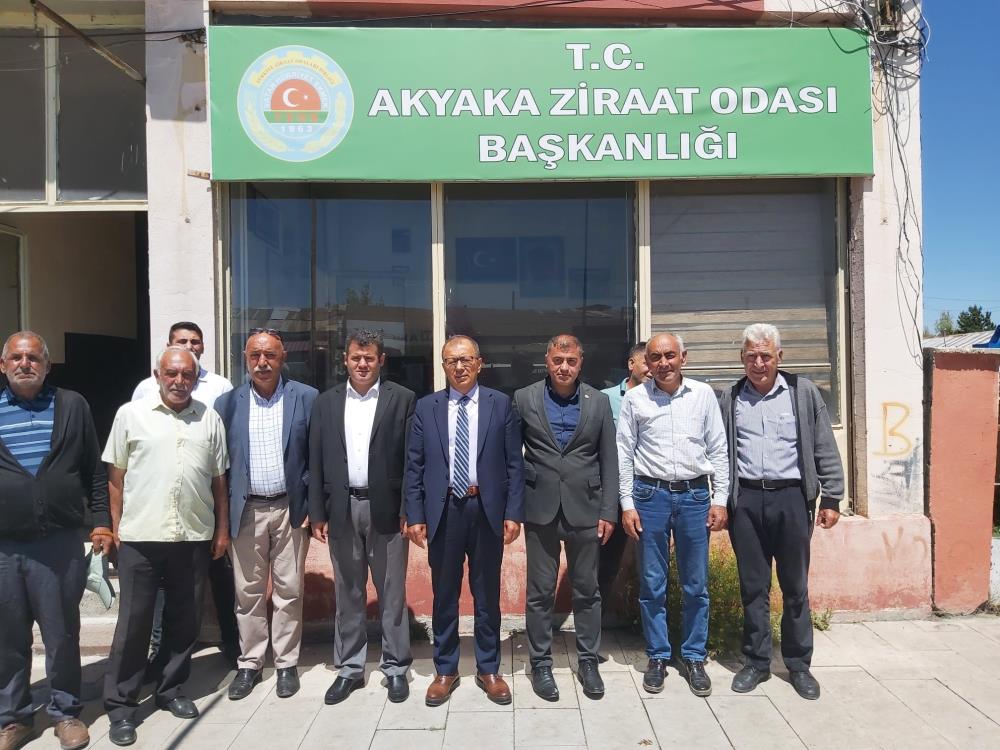 Akyaka'da ekili arazilerde hasar tespit çalışmaları sürüyor