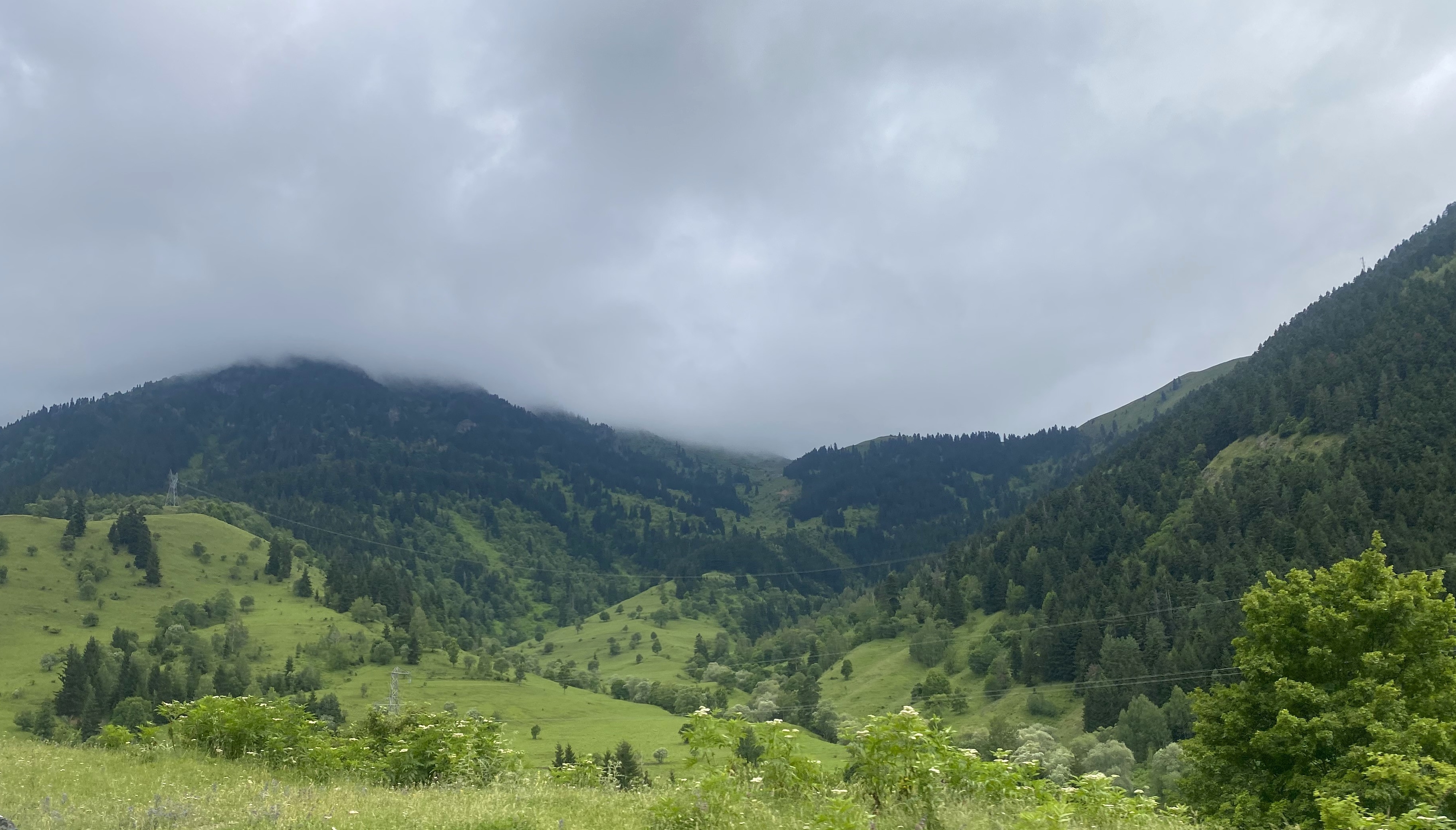 Ardahan'ın yüksek kesimleri sisle kaplandı