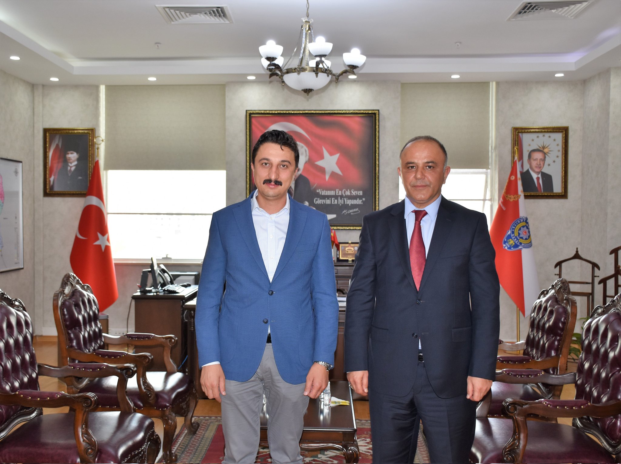 Emniyet Müdürü Saka'ya 'hayırlı olsun' ziyaretleri