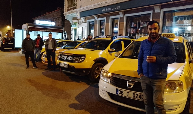 Kars'a taksi durakları yenileniyor