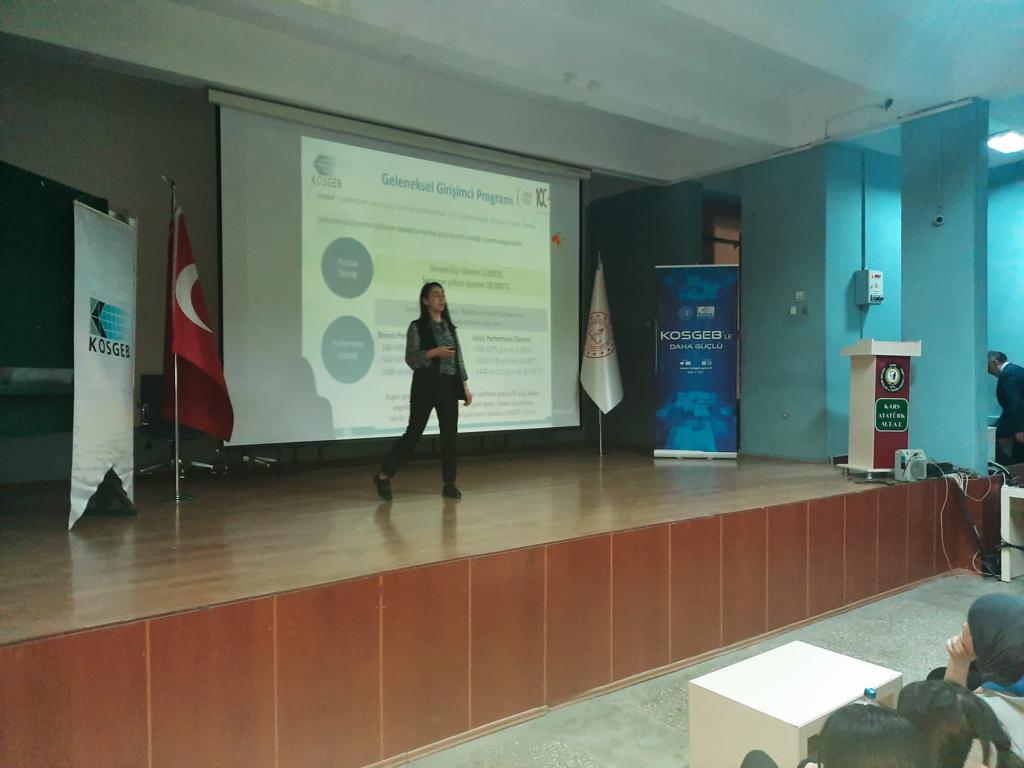 Öğrencilere KOSGEB destekleri anlatıldı