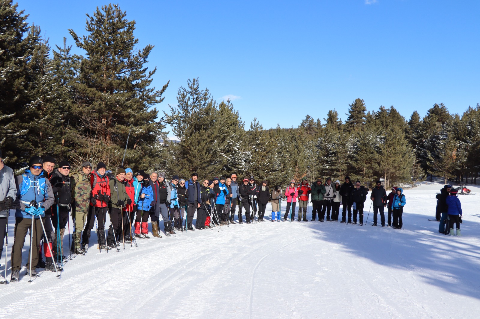 Sarıkamış'ın ormanlarında şehitlere saygı yürüyüşü 