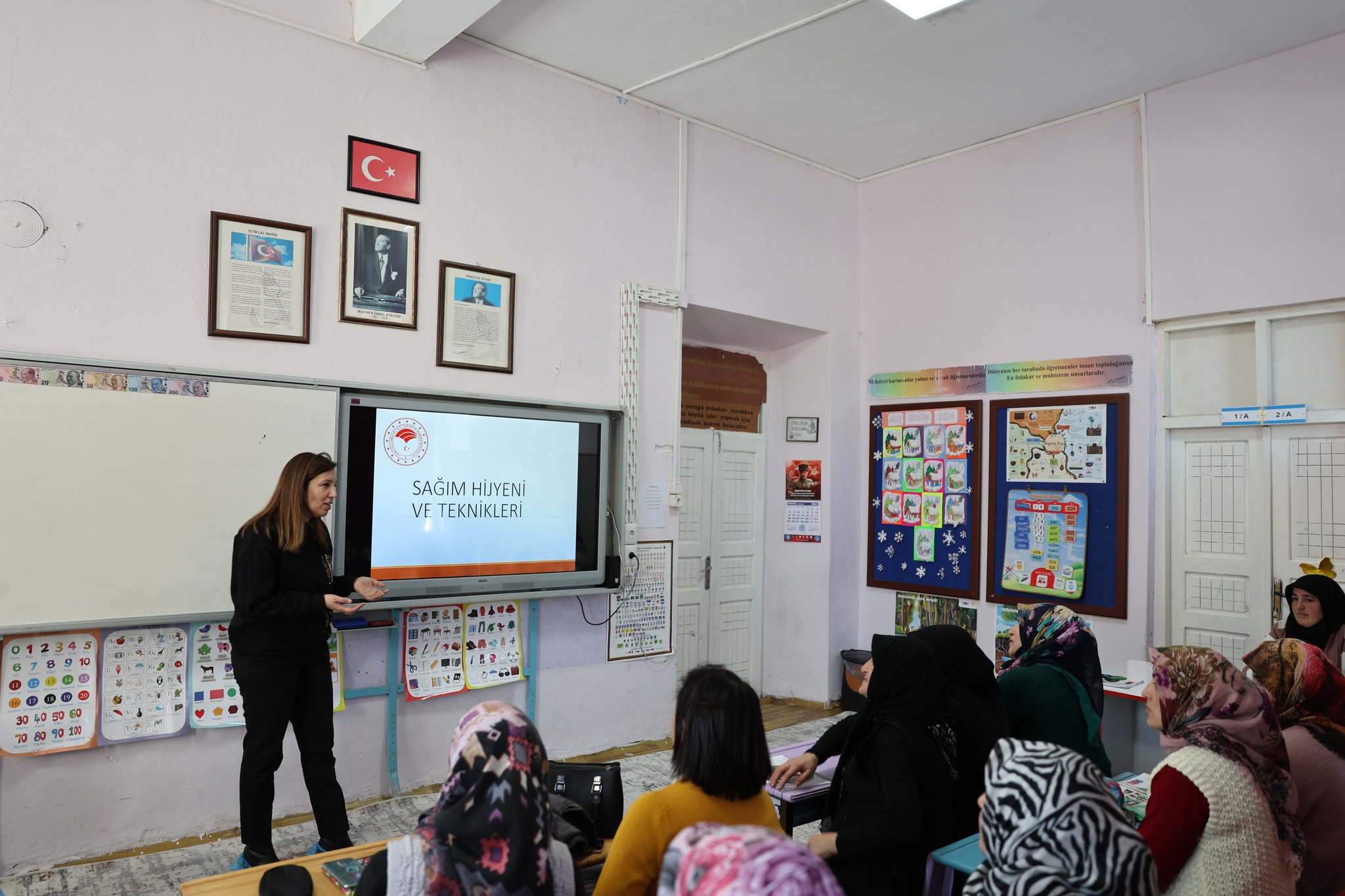 Kadın çiftçilere eğitim verildi