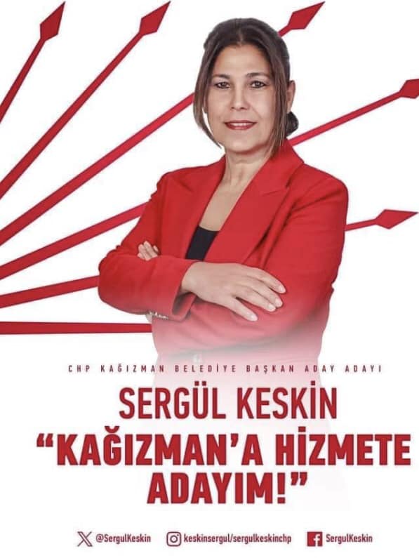 Kağızman'da CHP'nin adayı Sergül Keskin