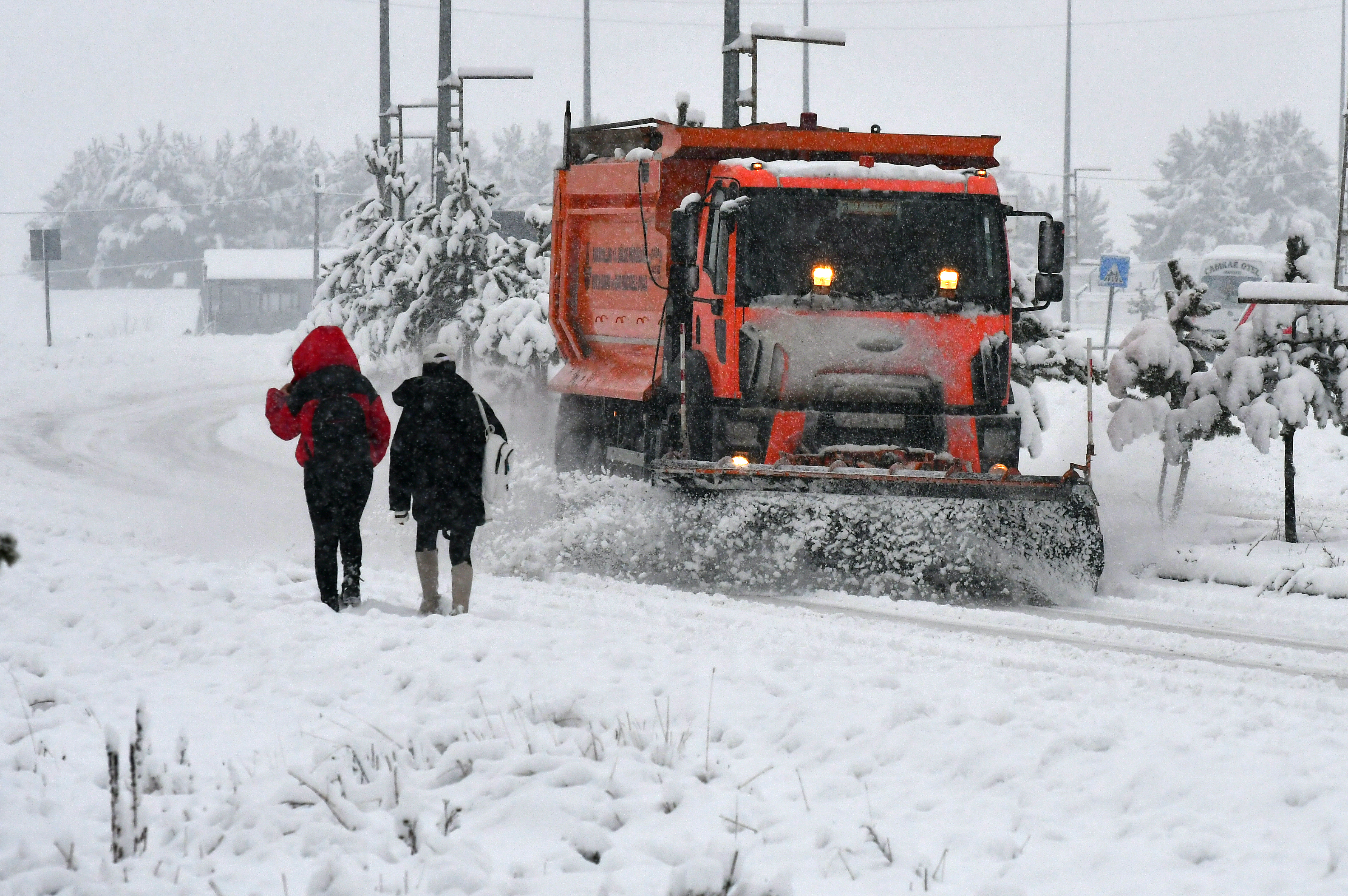 Sarıkamış karla kaplandı