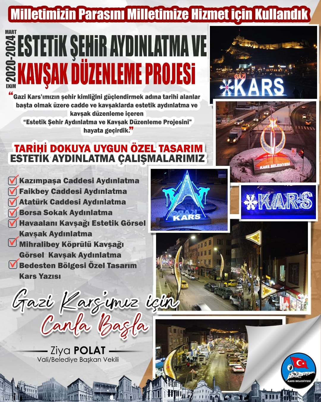 Kars estetik görünüme kavuştu