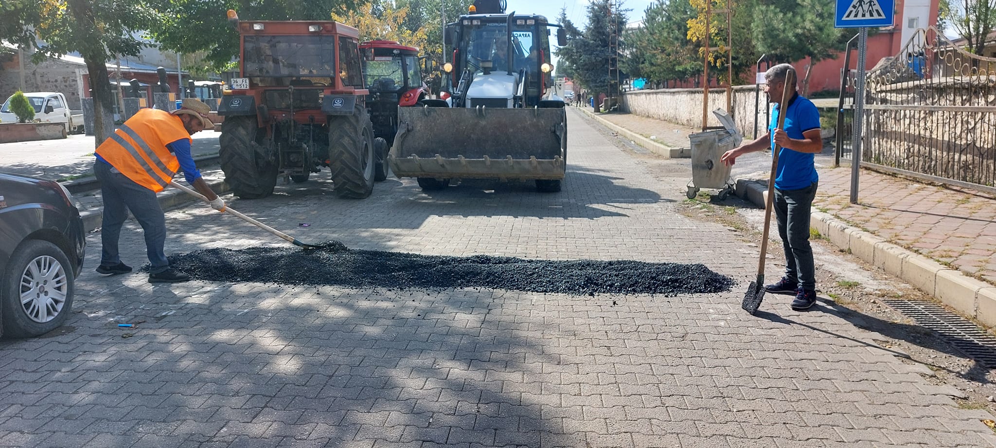 Okul geçitlerine hız kesici kasisler yapıldı