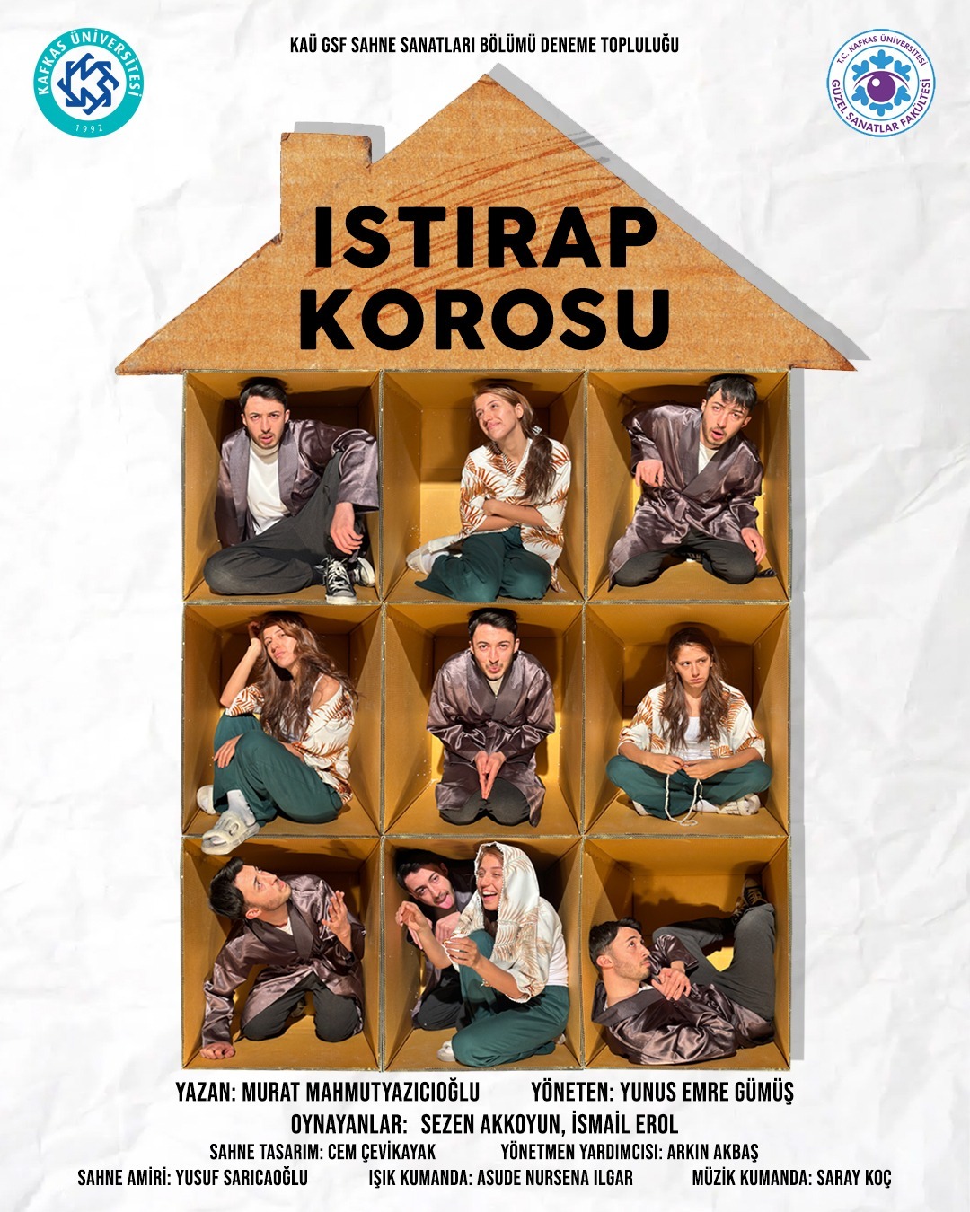 “Istırap Korosu” oyunu Kars’ta seyirciyle buluştu