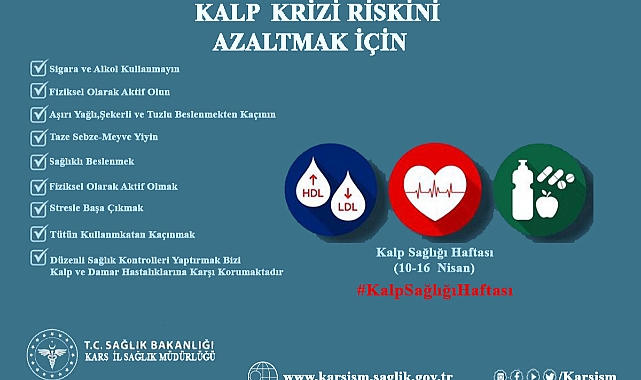 10-16 Nisan Kalp Sağlığı Haftası