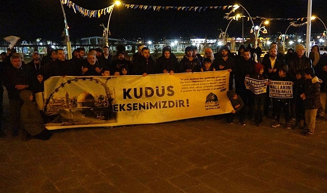 "Dünya Kudüs Günü" münasebeti ile Ağrı'da basın açıklaması gerçekleştirildi