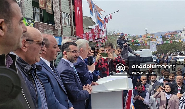 Kağızman'da AK Parti seçim irtibat bürosu açıldı