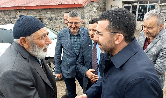 Adem Çalkın köyleri ziyaret ediyor