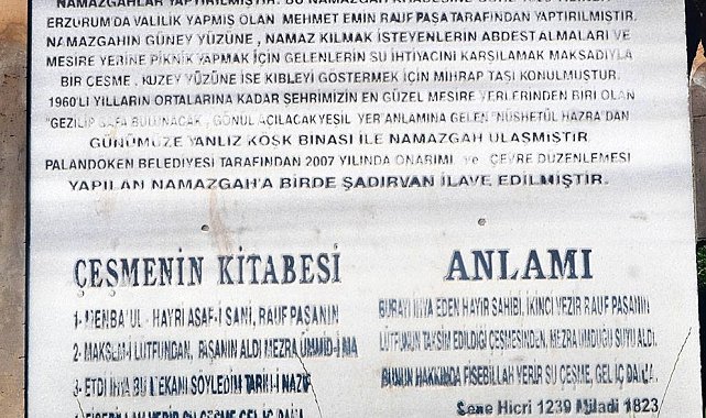 Bir ecdat yadigârı: Rauf Paşa Namazgâhı