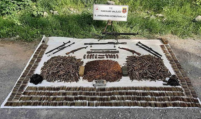 Çukurca'da silah ve mühimmat ele geçirildi