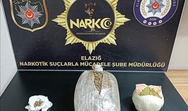 Elazığ'da uyuşturucuyla mücadele: 3 tutuklama