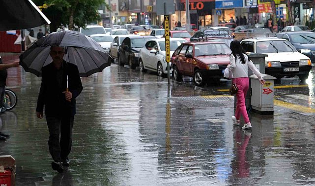 Erzincan'da sağanak yağış