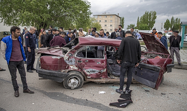 Erzurum'da meydana gelen kazada 1 kişi öldü, 1 kişi ağır yaralandı