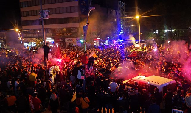 Erzurum'da da Galatasaray coşkusu yaşandı