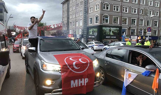 Erzurum'da Erdoğan sevinci
