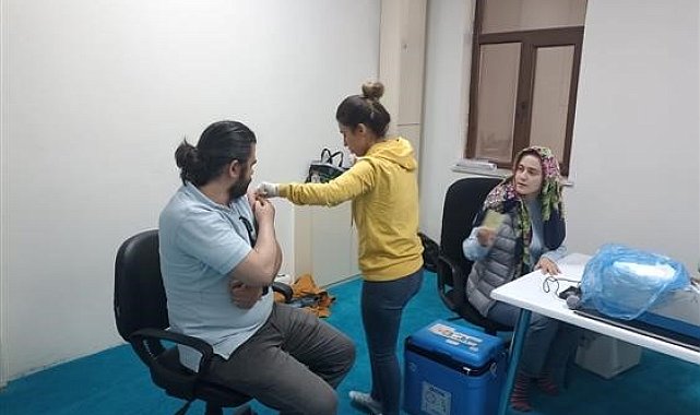 Hacı adayları aşı oldu