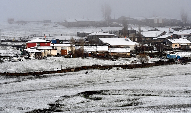 Kars ve Ardahan'da mayısta kar yağdı