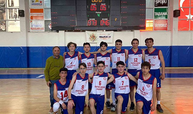 Liselerarası basketbolda Erzincan Lisesi yarı finalde
