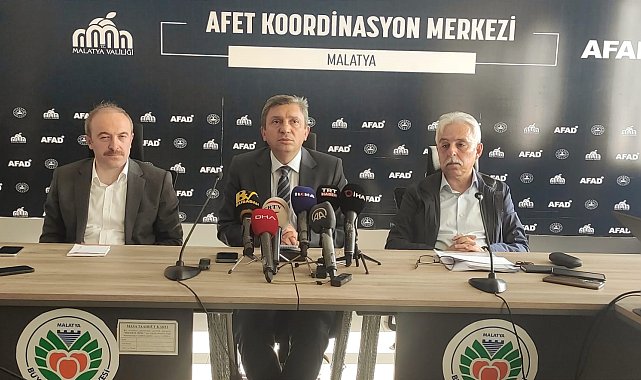 Malatya'da deprem sonrası yapılan çalışmalar hakkında bilgi verildi