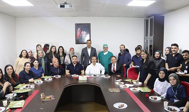 MHP Erzurum Milletvekili Adayı M. Hanifi Macit, Araştırma Hastanesi'ndeydi