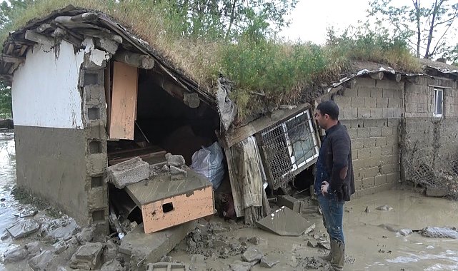 Muş'ta sağanak sele neden oldu: 7 ev 1 araç hasar gördü