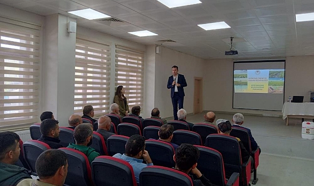 Selim'de muhtarlar ve çiftçiler bilgilendirildi