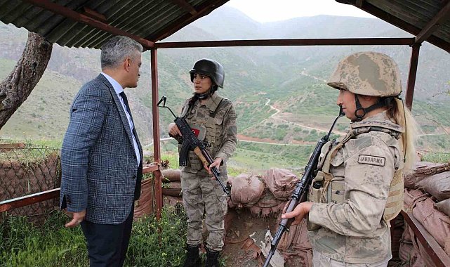 Vali Makas, üs bölgesinde denetimlerde bulundu