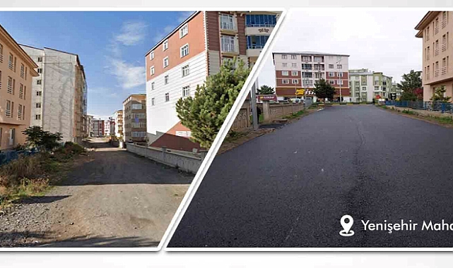 Yenişehir Mahallesinde yol yapım çalışmaları tamamlandı