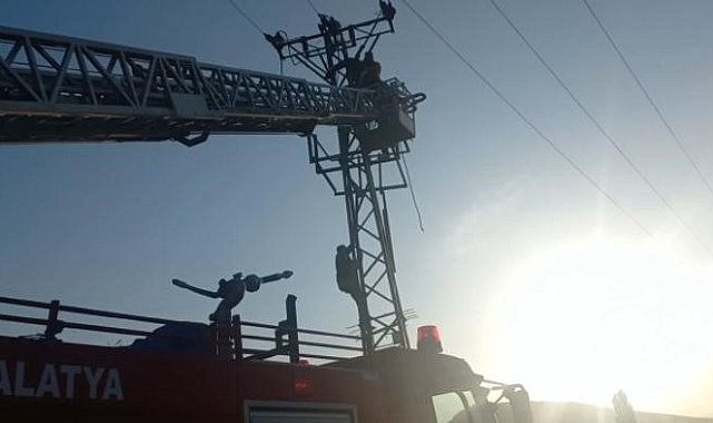 Yüksek gerilim hattında akıma kapılarak yaralandı