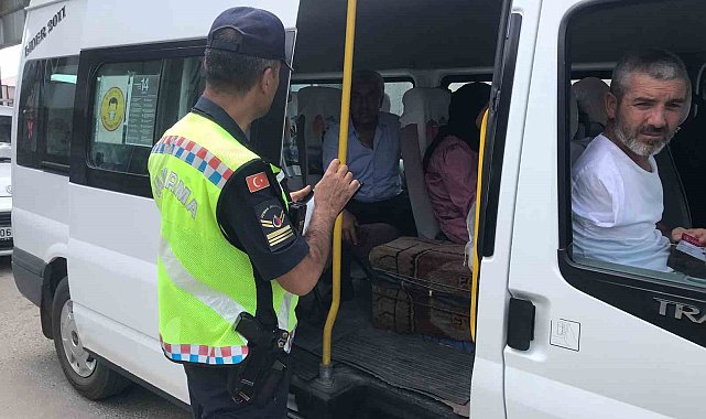 Ağrı'da Jandarmadan trafik denetimi