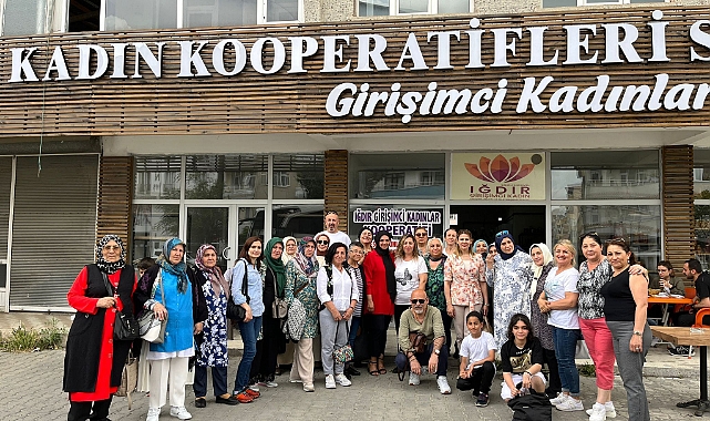 AKI-DER'li kadınlar Iğdır'da kadın girişimcileri ziyaret ettiler