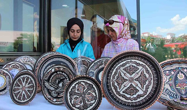 Bingöl'de kadınların el emeği göz nuru ürünleri sergilendi