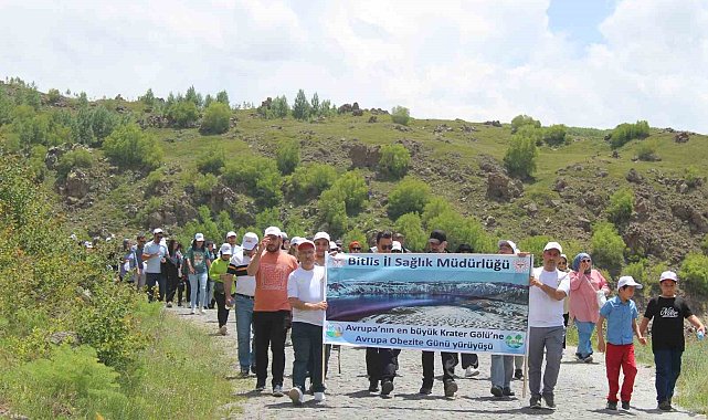 Doğa harikası Nemrut'ta sağlıklı beslenme ve hareketli yaşama dikkat çektiler