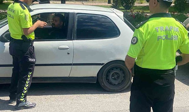 Elazığ'da bayramın ilk günü trafik denetimi