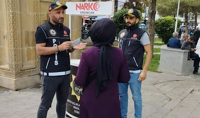 Erzincan'da uyuşturucuya karşı vatandaşlar bilgilendirildi