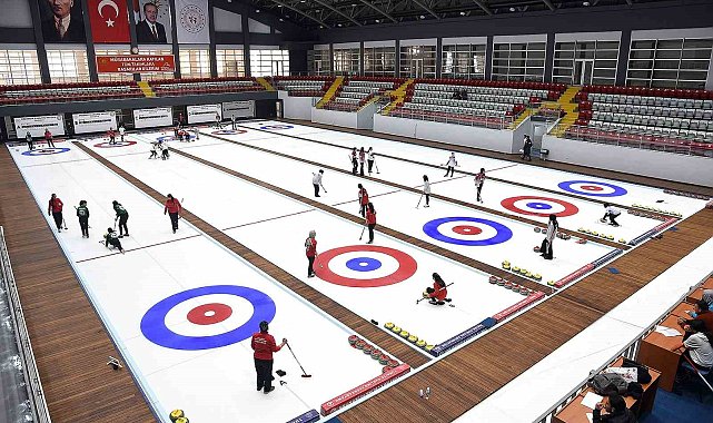 Erzurum'da Curling heyecanı