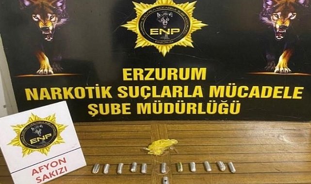 Erzurum'da yabancı uyruklu kadın 716 gram uyuşturucuyla yakalandı