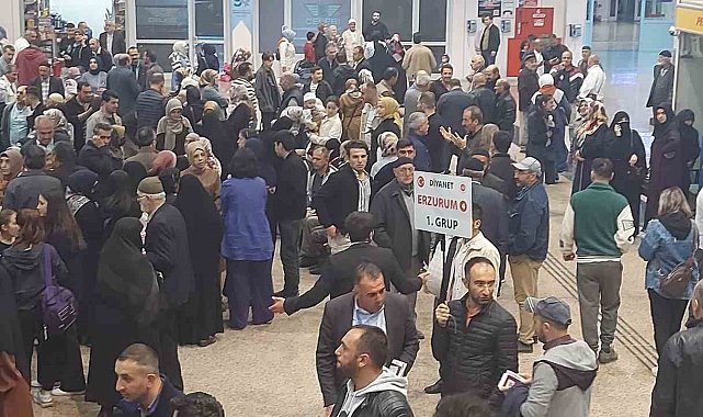 Erzurum'dan hac kafileleri gitmeye devam ediyor