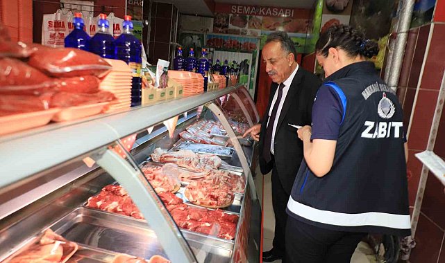 Hakkari'de kasap ve şarküteriler denetlendi