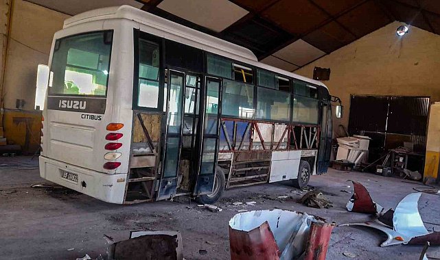 Hurdaya alınan 5 midibüs yeniden onarılarak hizmete alındı