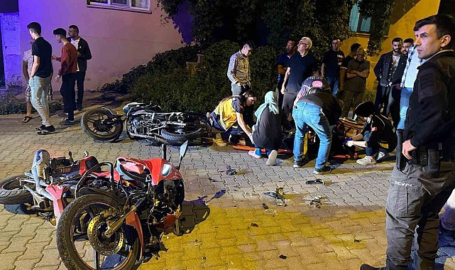 Kağızman'da 2 motosiklet kafa kafaya çarpıştı: 2 ağır yaralı