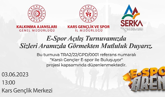 Kars'ta e-spor turnuvası yarın başlıyor