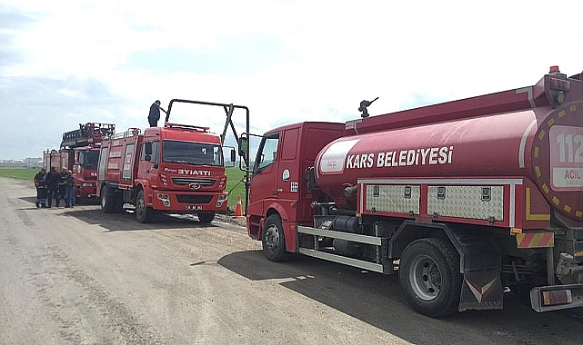 Kars'ta Su Kesintisine İtfaiyeli Çözüm