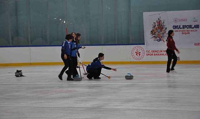 Kars'ta Curling Türkiye Şampiyonası heyecanı