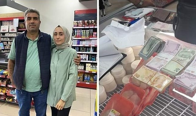 Kasiyer markette unutulan 2 milyon lirayı sahibine teslim etti